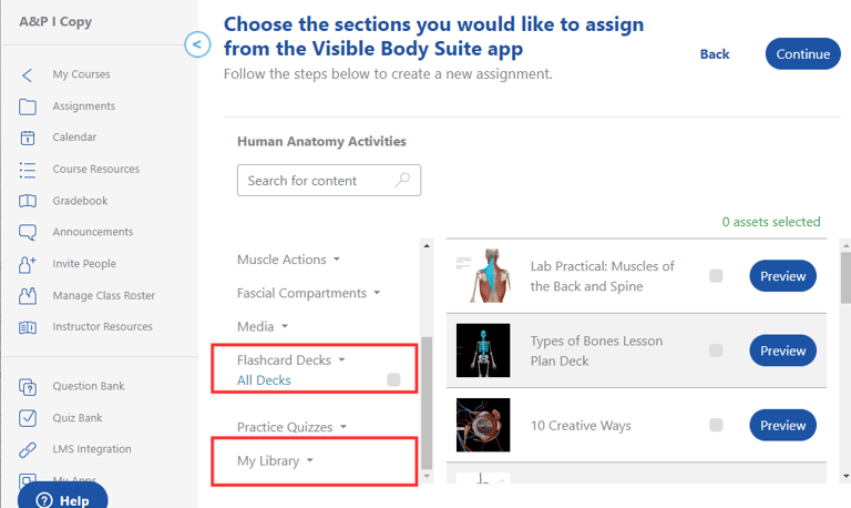 Creating Courseware Assignments Using Custom Content