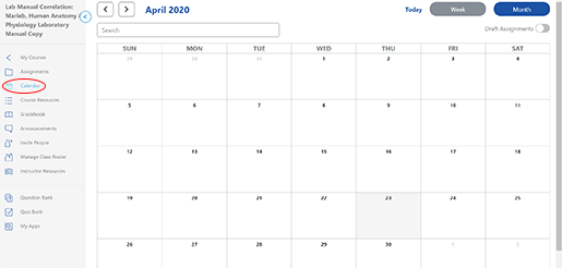 calendar-in-courseware