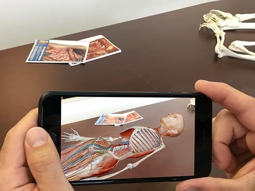 Visible Body's app support augmented reality